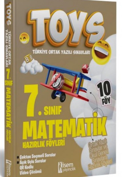 İsem Yayıncılık 2024 Toys 7. Sınıf Matematik Hazırlık Föyleri