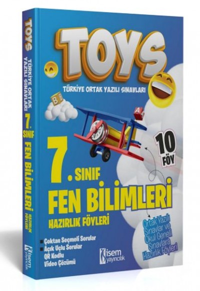 İsem Yayıncılık 2024 Toys 7. Sınıf Fen Bilimleri Hazırlık Föyleri