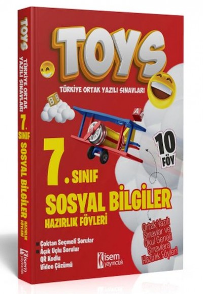 İsem Yayıncılık 2024 Toys 7. Sınıf Sosyal Bilgiler  Hazırlık Föyleri