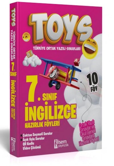 İsem Yayıncılık 2024 Toys 7. Sınıf İngilizce Hazırlık Föyleri