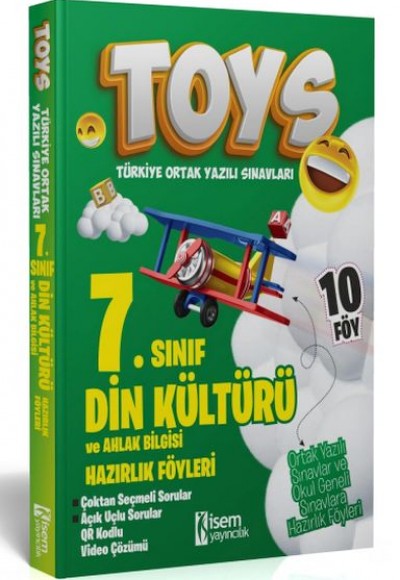 İsem Yayıncılık 2024 Toys 7. Sınıf Din Kültürü Ve Ahlak Bilgisi Hazırlık Föyleri