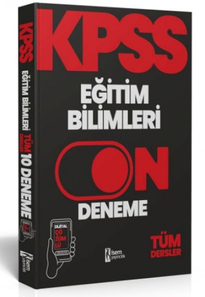 İsem Yayıncılık 2024 Kpss Eğitim Bilimleri 10 Deneme Dijital Çözümlü