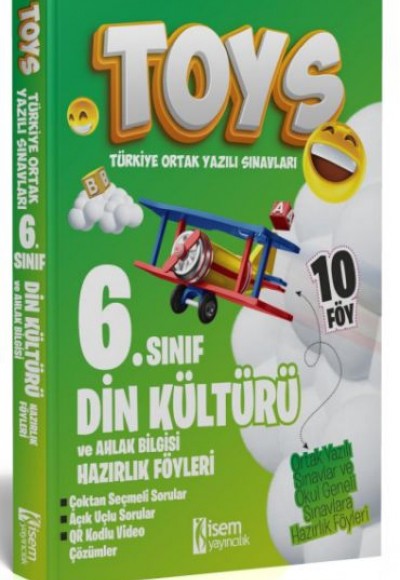 İsem Yayıncılık 2024 Toys 6. Sınıf Din Kültürü Ve Ahlak Bilgisi Hazırlık Föyleri