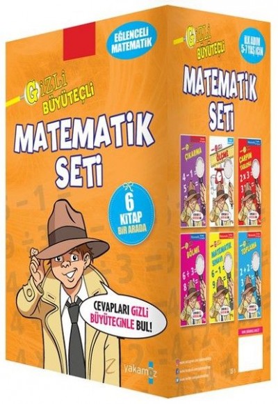 Gizli Büyüteçli Matematik Seti - 6 Kitap Takım