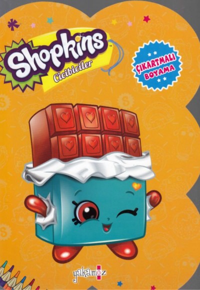 Shopkins Cicibiciler - Sarı Çıkartmalı Boyama