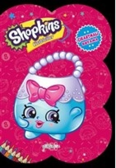 Shopkins Cicibiciler - Koyu Pembe Çıkartmalı Boyama