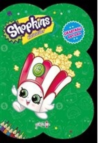 Shopkins Cicibiciler - Yeşil Çıkartmalı Boyama