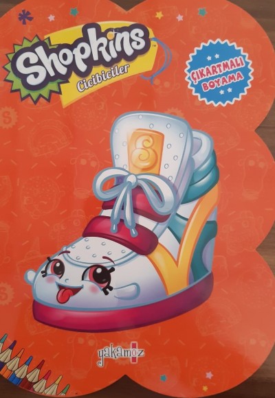 Shopkins Cicibiciler - Turuncu Çıkartmalı Boyama