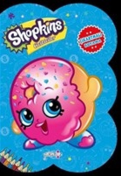 Shopkins Cicibiciler - Mavi Çıkartmalı Boyama