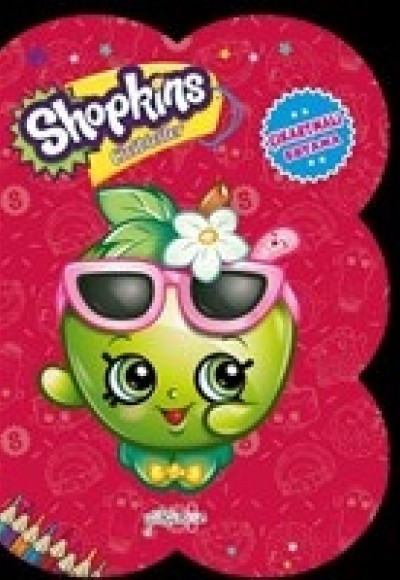 Shopkins Cicibiciler - Kırmızı Çıkartmalı Boyama