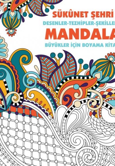 Sükunet Şehri - Mandala (Büyükler İçin Boyama)