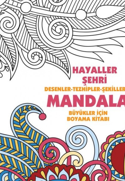 Hayaller Şehri - Mandala (Büyükler İçin Boyama)