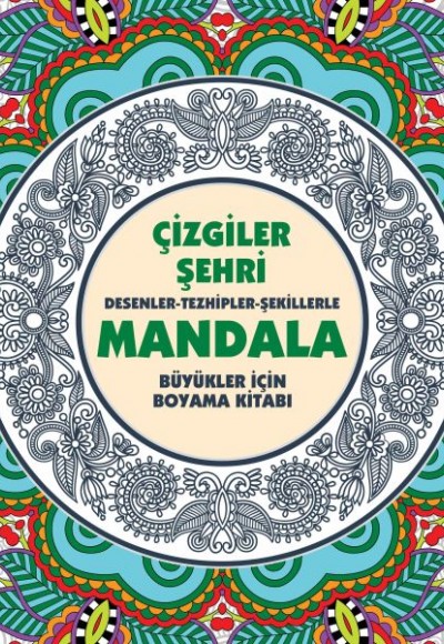 Çizgiler Şehri - Mandala (Büyükler İçin Boyama)