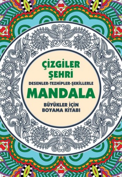 Çizgiler Şehri - Mandala (Büyükler İçin Boyama)