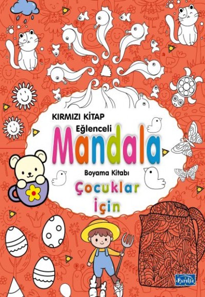 Çocuklar İçin Mandala Kırmızı