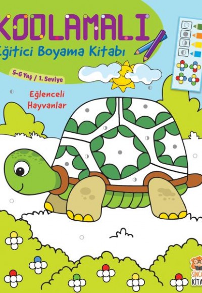 Kodlamalı Eğitici Boyama Kitabı - Eğlenceli Hayvanlar