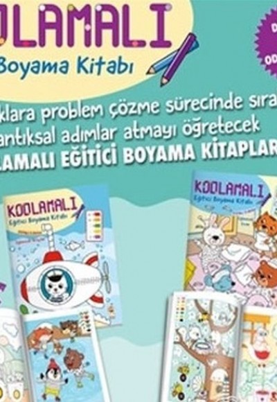 Kodlamalı Eğitici Boyama Kitabı 4-5 Yaş (2 Kitap Takım)