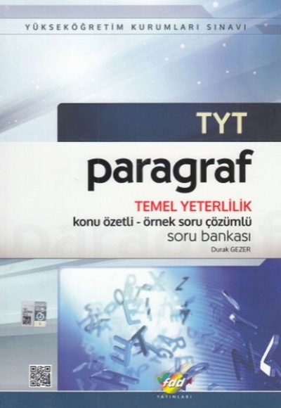 FDD TYT Paragraf Temel Yeterlilik Soru Bankası (Yeni)