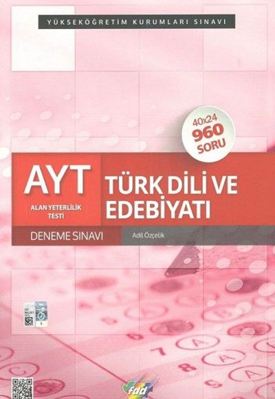 FDD AYT Türk Dili ve Edebiyatı 40x24 Deneme Sınavı