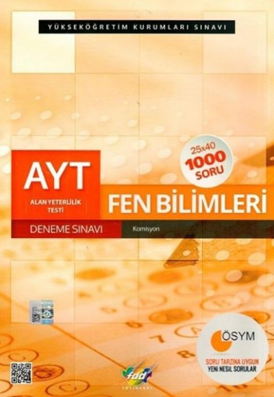 FDD AYT Fen Bilimleri Deneme Sınavı (Yeni)