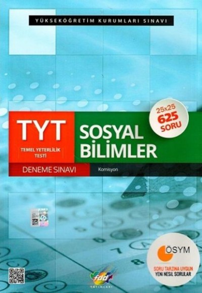 FDD TYT Sosyal Bilimler Deneme Sınavı 25x25 (Yeni)