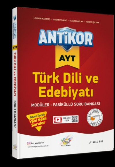 FDD AYT Antikor Türk Dili ve Edebiyat Soru Bankası