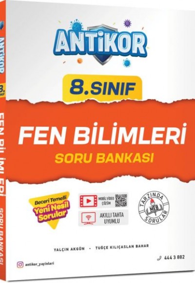 Antikor 8.Sınıf Fen Bilimleri Soru Bankası