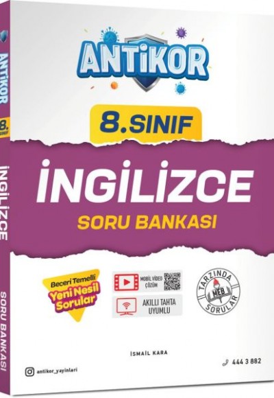 Antikor 8.Sınıf İngilizce Soru Bankası