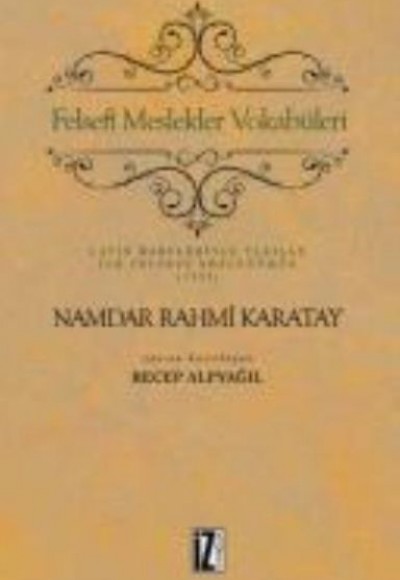 Felsefi Meslekler Vokabüleri