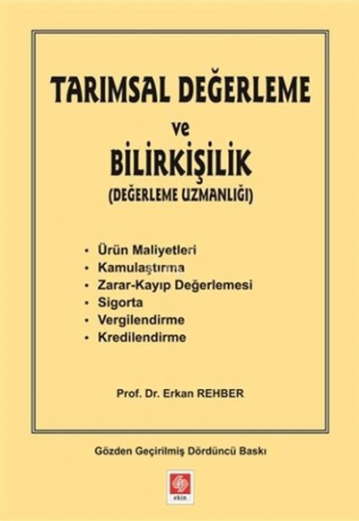 Tarımsal Değerleme ve Bilirkişilik (Değerleme Uzmanlığı)