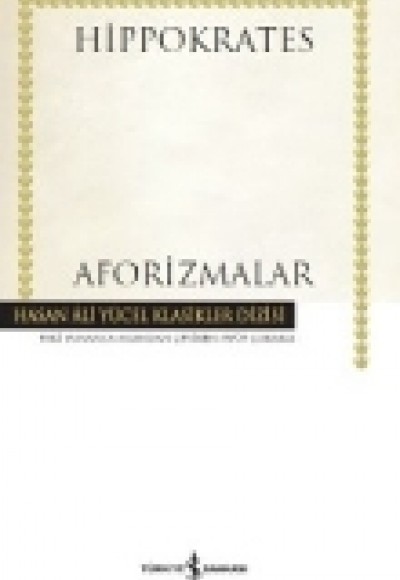 Aforizmalar - Hasan Ali Yücel Klasikleri (Ciltli)