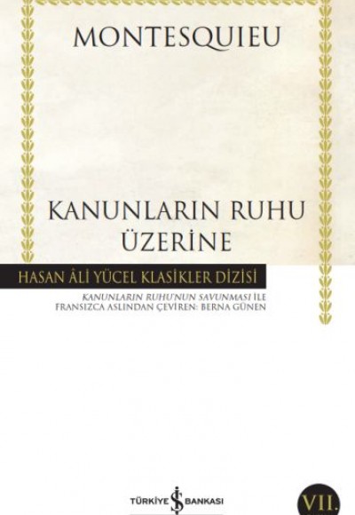 Kanunların Ruhu Üzerine - Hasan Ali Yücel Klasikleri
