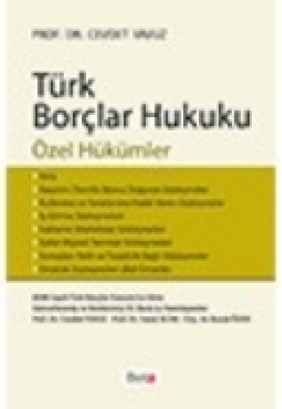 Türk Borçlar Hukuku (Özel Hükümler) / Cevdet Yavuz