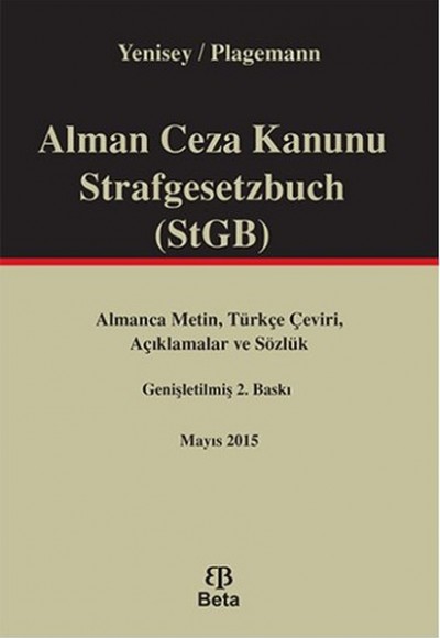 Alman Ceza Kanunu Strafgesetzbuch STGB