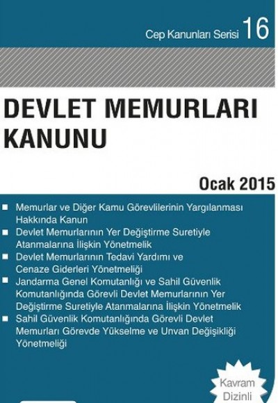 Cep 16 - Devlet Memurları Kanunu