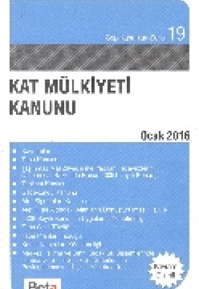 Cep 19 - Kat Mülkiyeti Kanunu