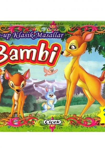 Pop up Klasik Masallar Dizisi Bambi (3D Kitap)