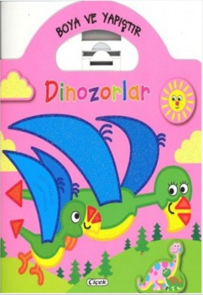 Boya Ve Yapıştır - Dinozorlar (Pembe)