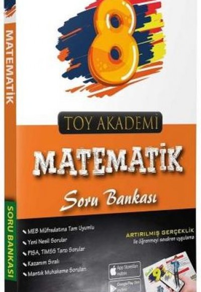 Toy Akademi 8.Sınıf Matematik Soru Bankası (Yeni)
