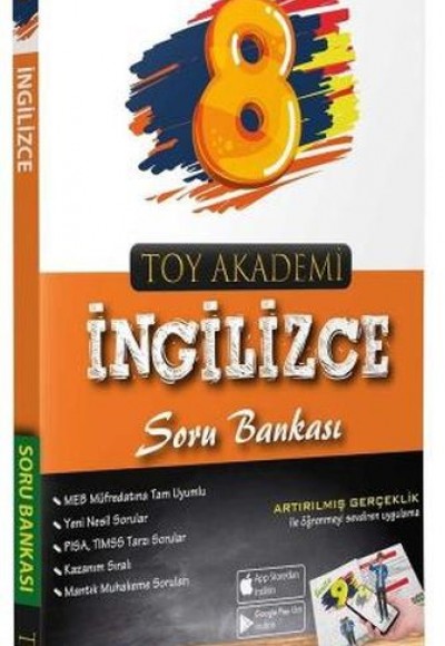 Toy Akademi 8.Sınıf İngilizce Soru Bankası (Yeni)