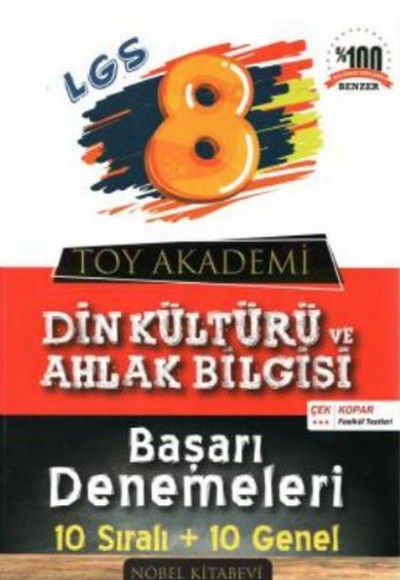 Toy Akademi 8.Sınıf Din Kültürü 10 lu Deneme (Yeni)