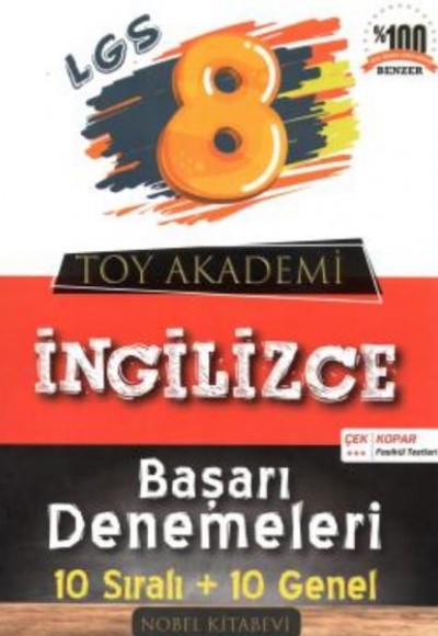 Toy Akademi 8.Sınıf İngilizce 10 lu Deneme (Yeni)