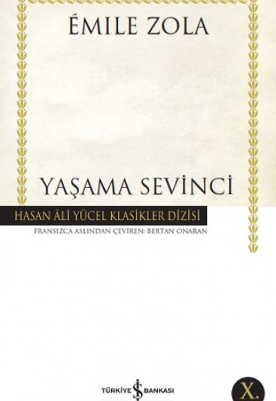 Yaşama Sevinci - Hasan Ali Yücel Klasikleri