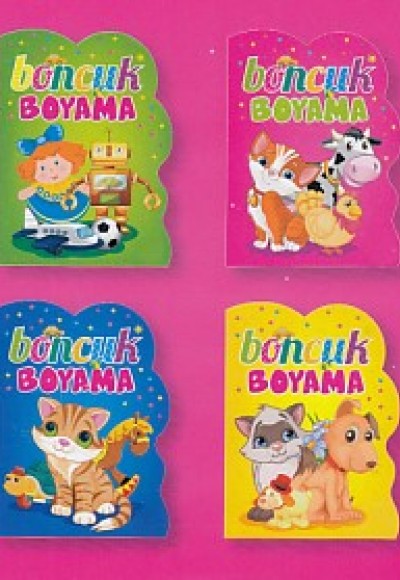 Boncuk Boyama (4 Kitap - Şekilli Kesim)