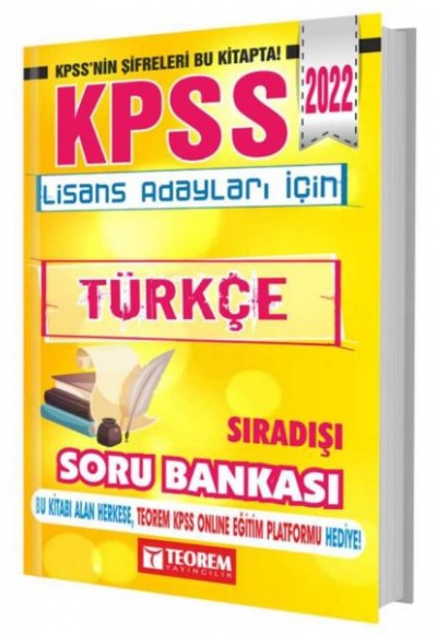 Teorem 2022 KPSS Türkçe Sıradışı Soru Bankası