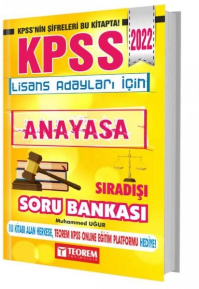 Teorem 2022 KPSS Anayasa Sıradışı Soru Bankası