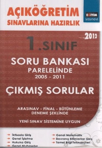 1. Sınıf Açıköğretim Sınavlarına Hazırlık