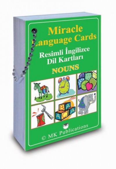 Miracle Language Cards - Nouns / Resimli İngilizce Dil Kartları
