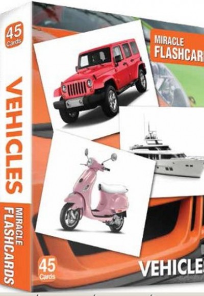 Vehicles Miracle Flashcards (45 Cards)