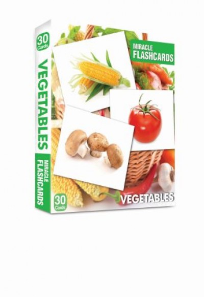Vegetables Miracle Flashcards (30 Cards)